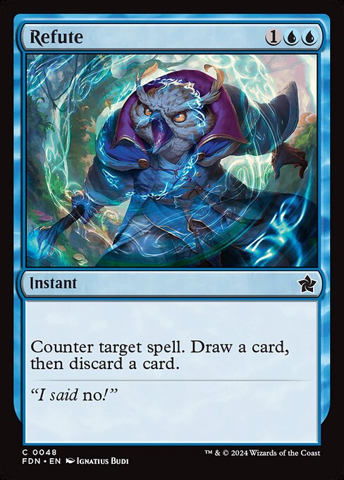 Refute – Magic: The Gathering Foundations (FDN-48) Magic: The Gathering card