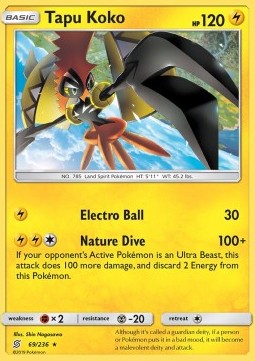 Tapu Koko - Unified Minds (Holo Rare) [UNM-69] Immagine principale del prodotto