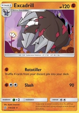 Excadrill - Unified Minds (Rare) [UNM-119] Hover Image