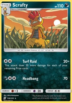 Scrafty - Unified Minds (Rare) [UNM-138] Hover Image