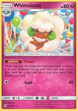 Whimsicott - Unified Minds (Rare) [UNM-144] Hover Image