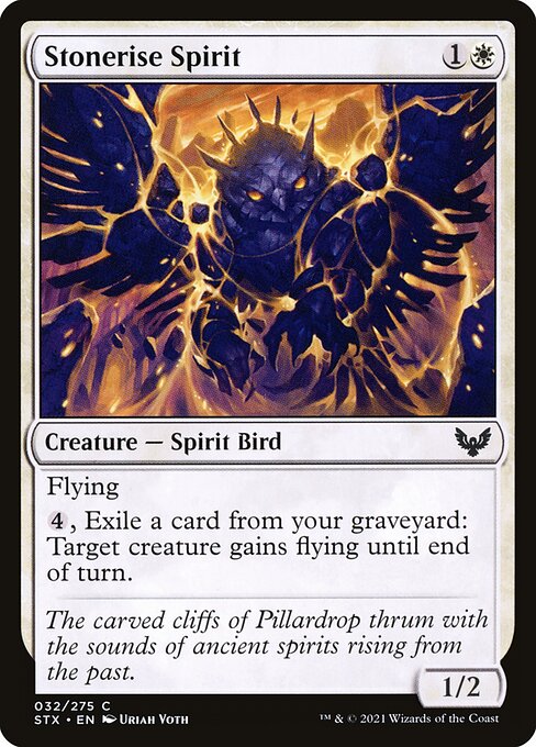 Stonerise Spirit – Strixhaven: School of Mages (STX-32) Magic: The Gathering card Hauptbild