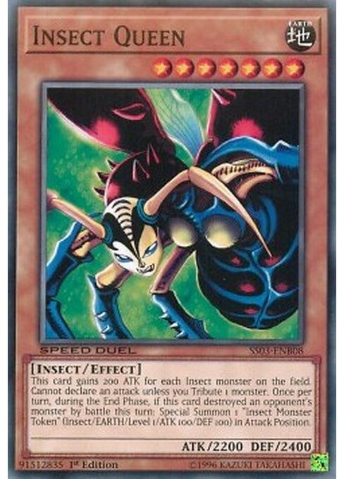 Insect Queen — Speed Duel Starter Decks: Ultimate Predators (SS03-B08) Yu-Gi-Oh! card Immagine principale del prodotto