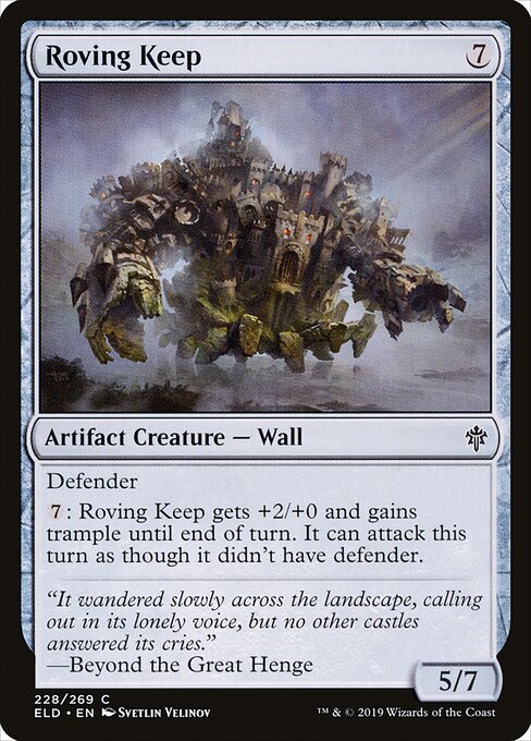 Roving Keep – Throne of Eldraine (ELD-228) Magic: The Gathering card
