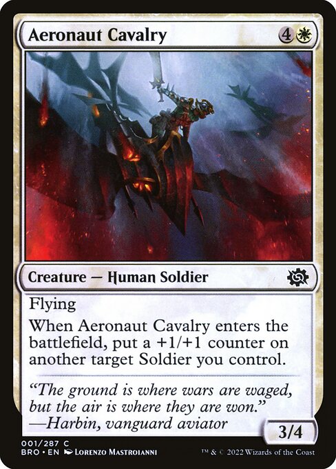 Aeronaut Cavalry – The Brothers' War (BRO-1) Magic: The Gathering kaart Image principale du produit