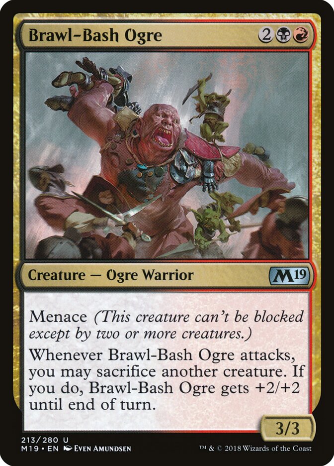Brawl-Bash Ogre - Core 2019 (Uncommon) [M19-213]