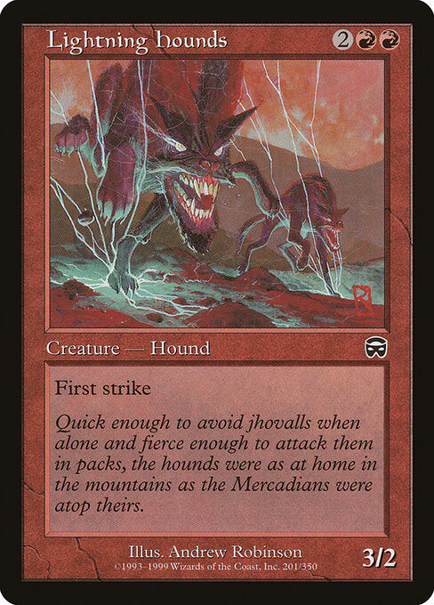 Lightning Hounds – Mercadian Masques (MMQ-201) Magic: The Gathering card | LC-REM-20260804-15521975271756-38c82a1d-5db1-4090-b446-cc5bc6dc811d
