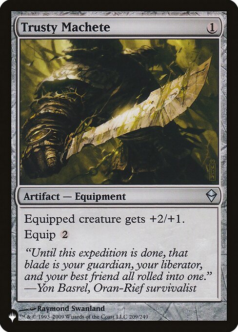 Trusty Machete – The List (PLST-ZEN-209) Magic: The Gathering card | LC-REM-20260804-15151526543692-38ce00cf-77b7-4173-a1ac-7fefa97d9493