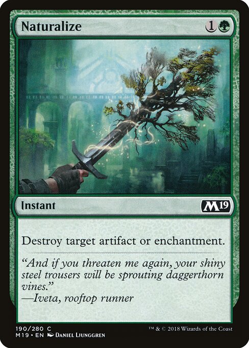 Naturalize – Core 2019 (M19-190) Magic: The Gathering card