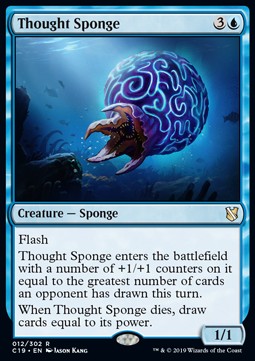 Thought Sponge - Commander 2019 (Rare) [C19-12] Hauptbild