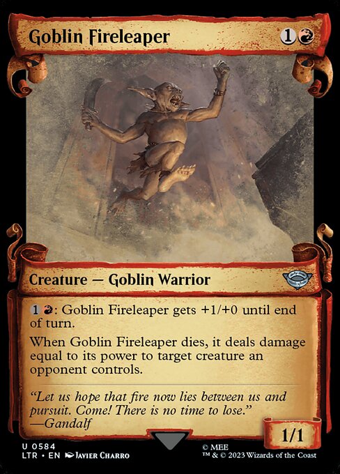 Goblin Fireleaper – The Lord of the Rings: Tales of Middle-earth (LTR-584) Magic: The Gathering card | LC-REM-20260804-15909433213260-391b6351-944f-492f-8310-09ceb3ebbb3d Immagine principale del prodotto