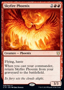 Skyfire Phoenix - Commander 2019 (Rare) [C19-28] Hover Image