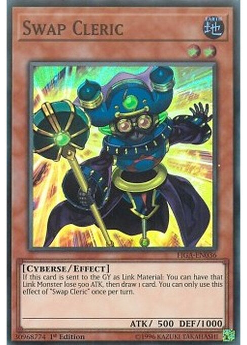 Swap Cleric — Fists of the Gadgets (FIGA-036) Yu-Gi-Oh! card Hoofdafbeelding