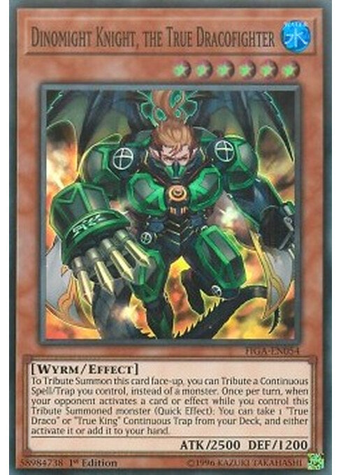 Dinomight Knight, the True Dracofighter — Fists of the Gadgets (FIGA-054) Yu-Gi-Oh! card Hoofdafbeelding