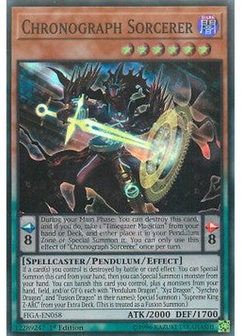 Chronograph Sorcerer — Fists of the Gadgets (FIGA-058) Yu-Gi-Oh! card Hoofdafbeelding