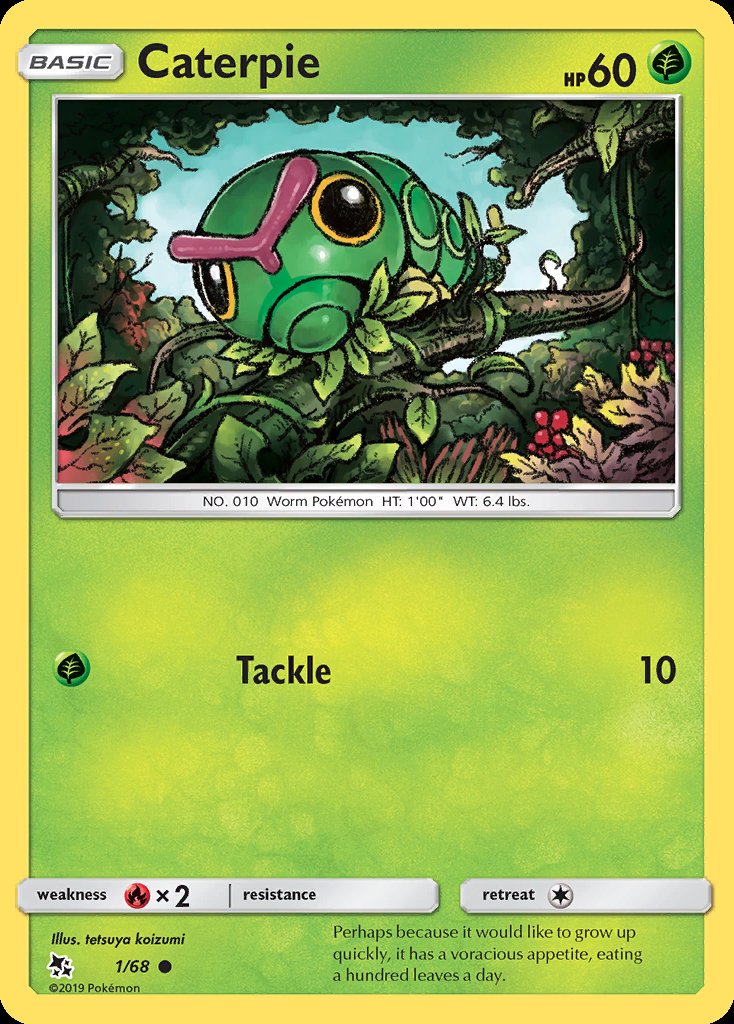 Caterpie - Hidden Fates (Common) [HIF-1] Image principale du produit