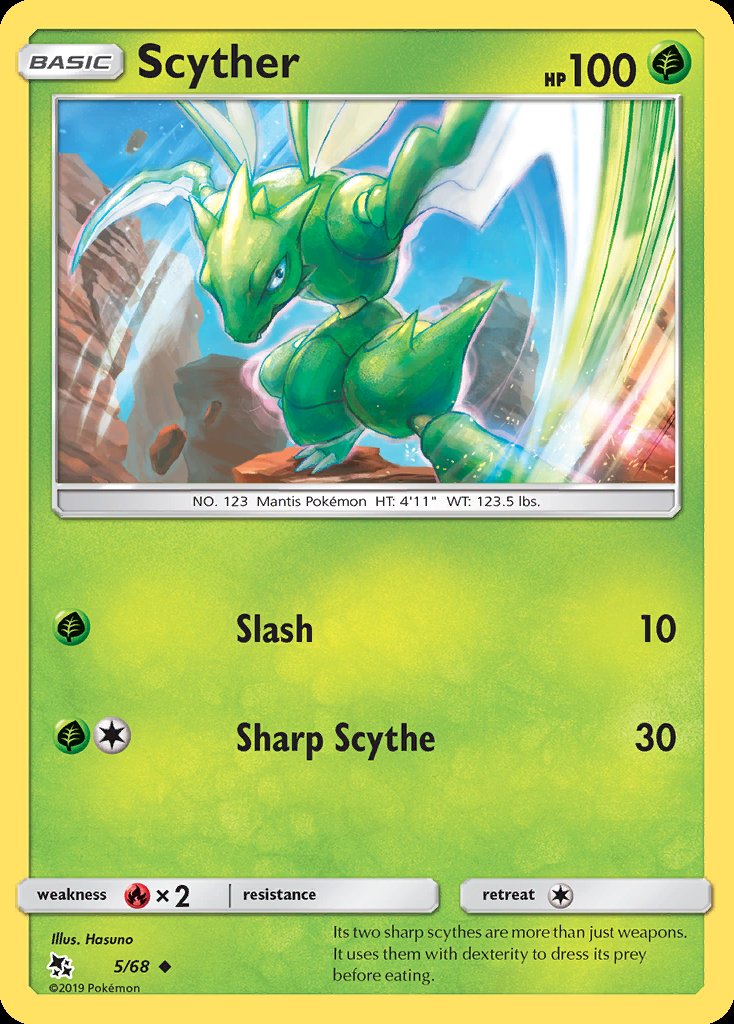 Scyther - Hidden Fates (Uncommon) [HIF-5] Immagine principale del prodotto