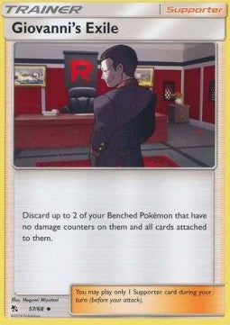 Giovanni's Exile - Hidden Fates (Uncommon) [HIF-57] Imagen principal del producto