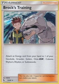 Brock's Training - Hidden Fates (Holo Rare) [HIF-55] Hover Image