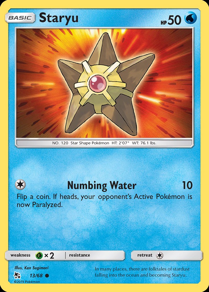 Staryu - Hidden Fates (Common) [HIF-13] Image principale du produit