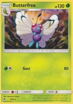 Butterfree - Hidden Fates (Rare) [HIF-3] Imagen principal del producto