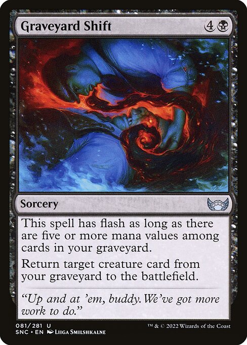 Graveyard Shift – Streets of New Capenna (SNC-81) Magic: The Gathering card Hoofdafbeelding