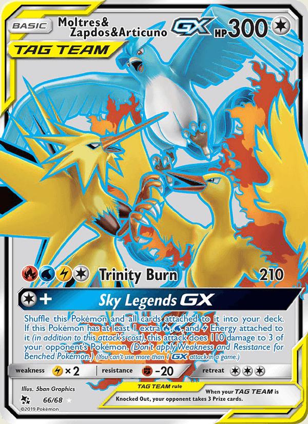 Moltres & Zapdos & Articuno GX - Hidden Fates (Ultra Rare) [HIF-66] Image principale du produit