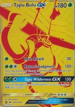 Tapu Bulu GX - Hidden Fates (Secret Rare) [HIF-SV91] Imagen principal del producto