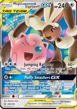 Mega Lopunny & Jigglypuff GX - Cosmic Eclipse (Ultra Rare) [CEC-165] Imagen principal del producto