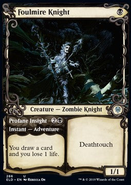Foulmire Knight // Profane Insight - Throne of Eldraine: Extras (Uncommon) [XELD-286] Image principale du produit