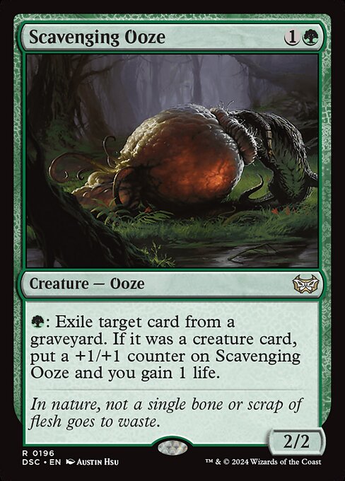 Scavenging Ooze – Commander: Duskmourn: House of Horror (DSC-196) Magic: The Gathering card Hauptbild