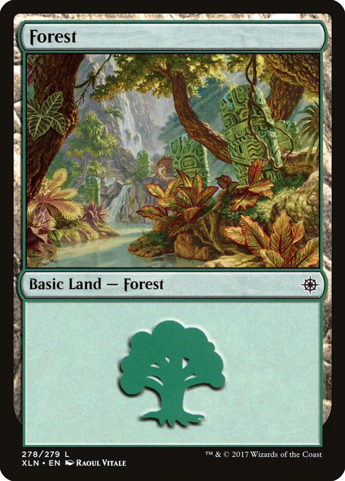 Forest (V.3) - Ixalan (Land) [XLN-278] Hoofdafbeelding