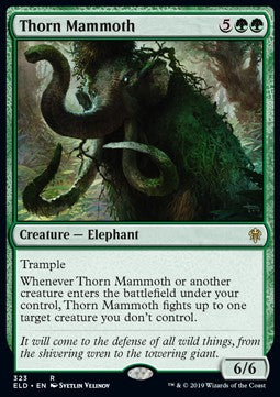 Thorn Mammoth - Throne of Eldraine: Extras (Rare) [XELD-323] Image principale du produit