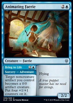 Animating Faerie // Bring to Life - Throne of Eldraine (Uncommon) [ELD-38] Hauptbild