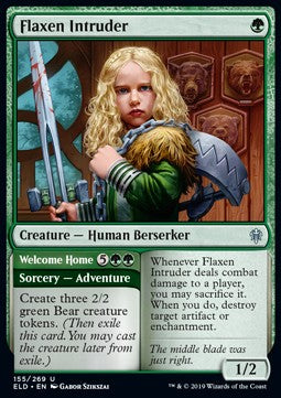 Flaxen Intruder // Welcome Home - Throne of Eldraine (Uncommon) [ELD-155] Hauptbild