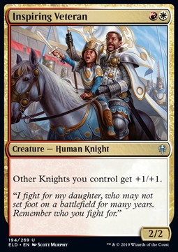 Inspiring Veteran - Throne of Eldraine (Uncommon) [ELD-194] Hover Image