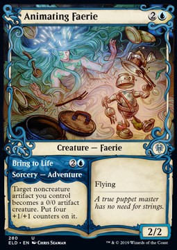 Animating Faerie // Bring to Life - Throne of Eldraine: Extras (Uncommon) [XELD-280] Image principale du produit