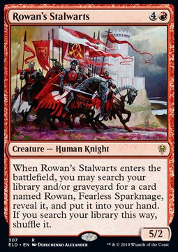 Rowan's Stalwarts - Throne of Eldraine: Extras (Rare) [XELD-307] Image principale du produit