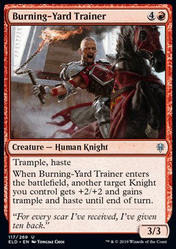 Burning-Yard Trainer - Throne of Eldraine (Uncommon) [ELD-117]