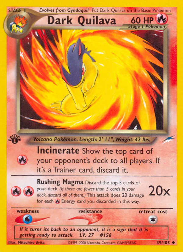 Dark Quilava – Neo Destiny 39 – Pokémon TCG single card Image principale du produit