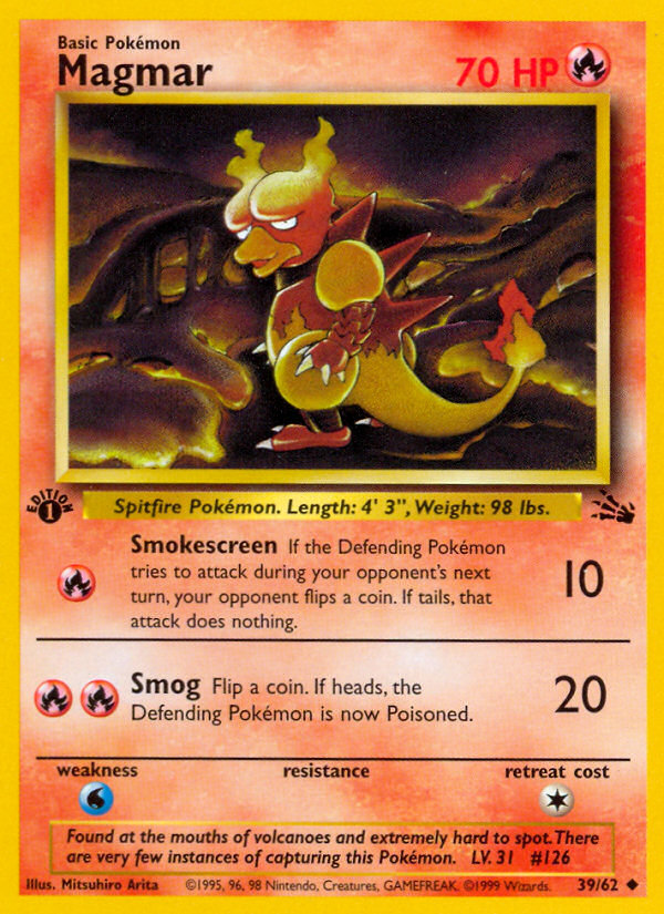 Magmar – Fossil 39 – Pokémon TCG single card
