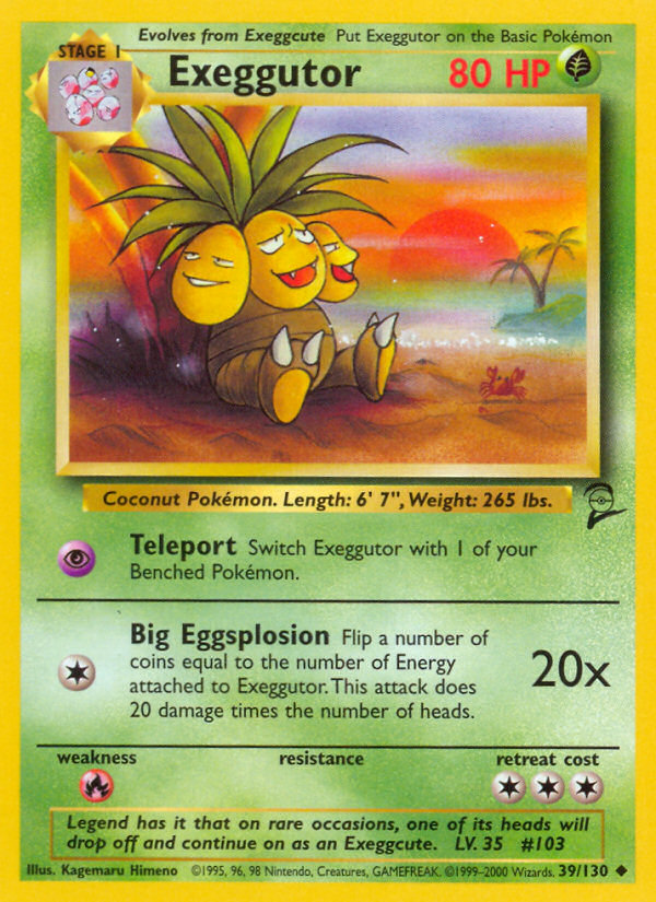 Exeggutor – Base Set 2 39 – Pokémon TCG single card Hoofdafbeelding