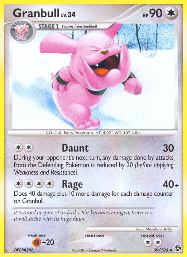 Granbull Lv.34 – Great Encounters 39 – Pokémon TCG single card Hoofdafbeelding