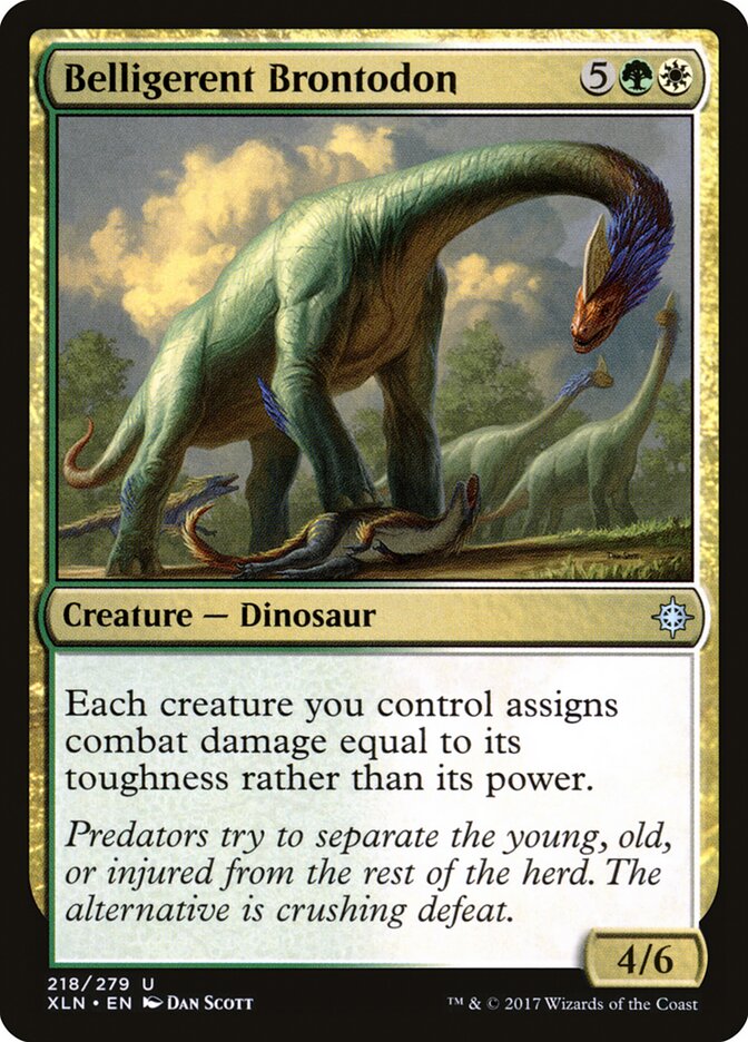 Belligerent Brontodon - Ixalan (Uncommon) [XLN-218]