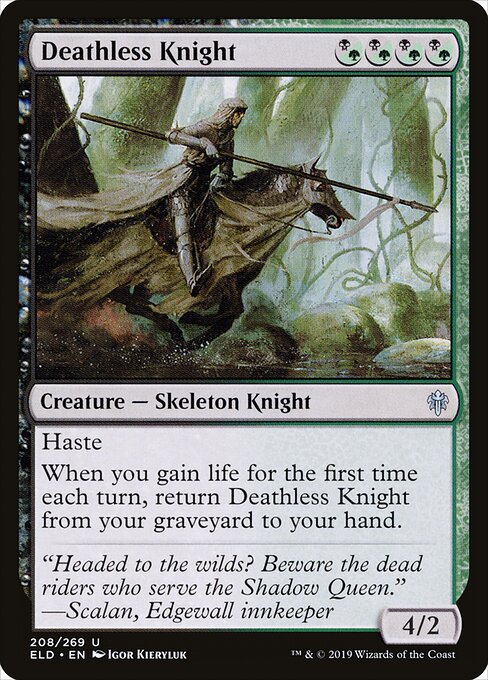 Deathless Knight – Throne of Eldraine (ELD-208) Magic: The Gathering card