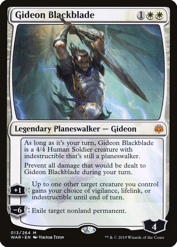 Gideon Blackblade - War of the Spark (Mythic) [WAR-13]