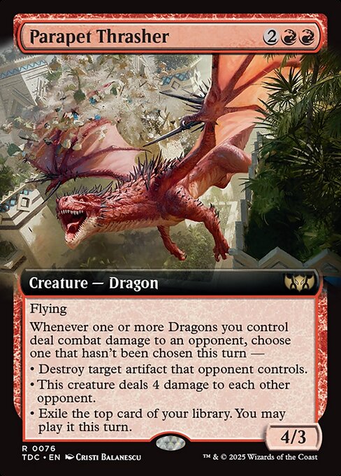 Parapet Thrasher – Tarkir: Dragonstorm Commander (TDC-76) Magic: The Gathering card | LC-REM-20260804-15409882825036-39df10ff-42a4-480d-a808-3ce838d9f8ce