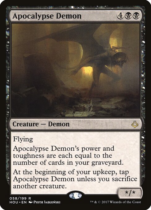Apocalypse Demon – Hour of Devastation (HOU-58) Magic: The Gathering card Hauptbild