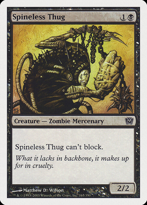 Spineless Thug – Ninth Edition (9ED-165) Magic: The Gathering card