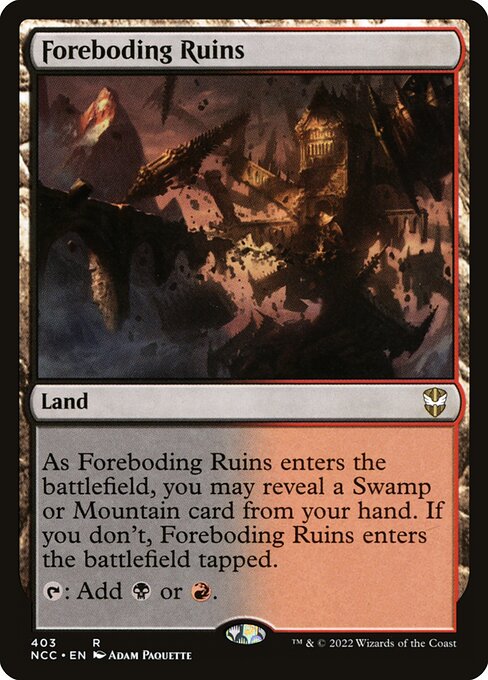 Foreboding Ruins – New Capenna Commander (NCC-403) Magic: The Gathering card | LC-REM-20260804-15339563974988-39fe4a43-22a9-4c05-8c57-bca3a61e935e Hoofdafbeelding